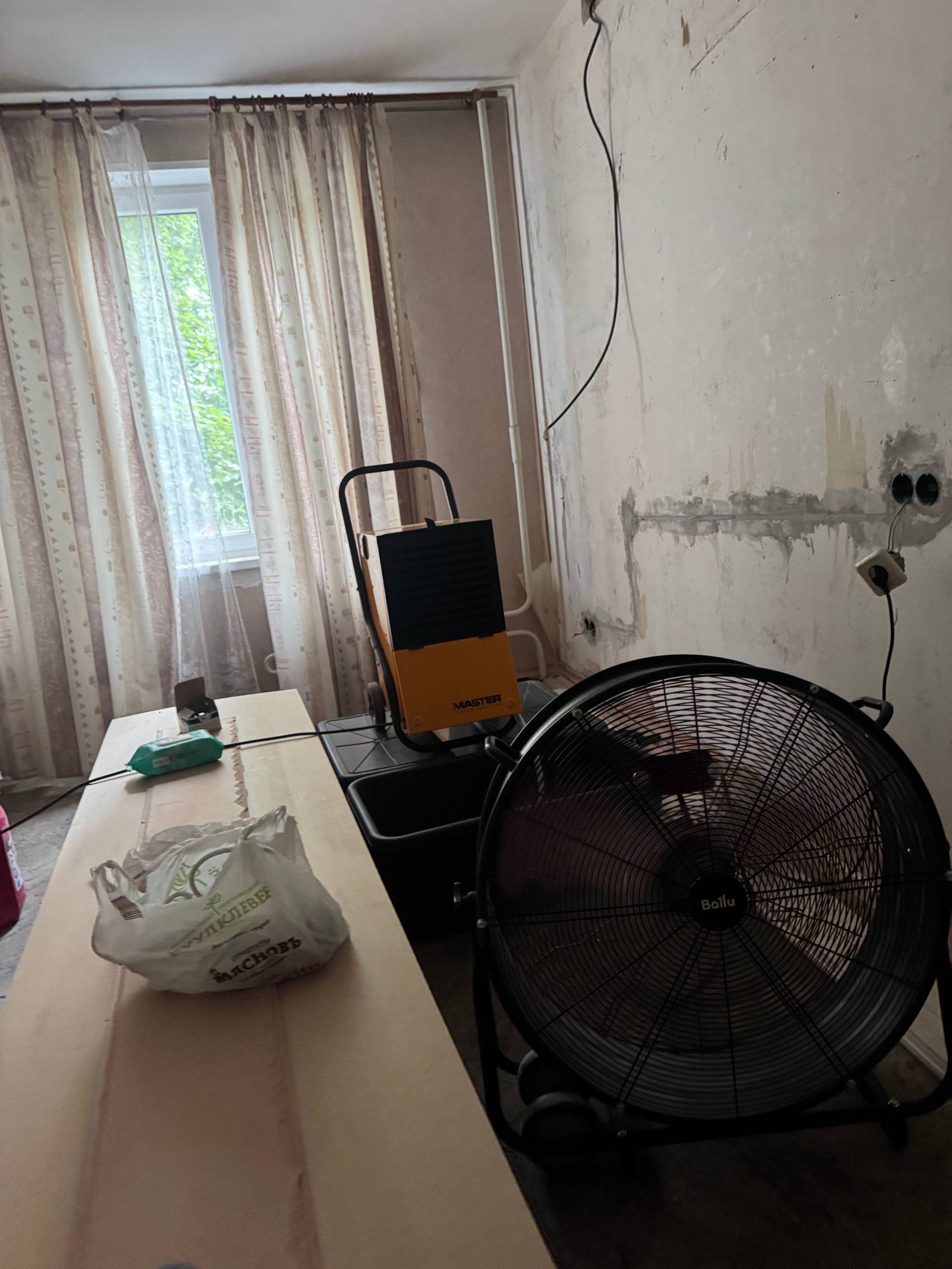 Осушительное оборудование на объекте